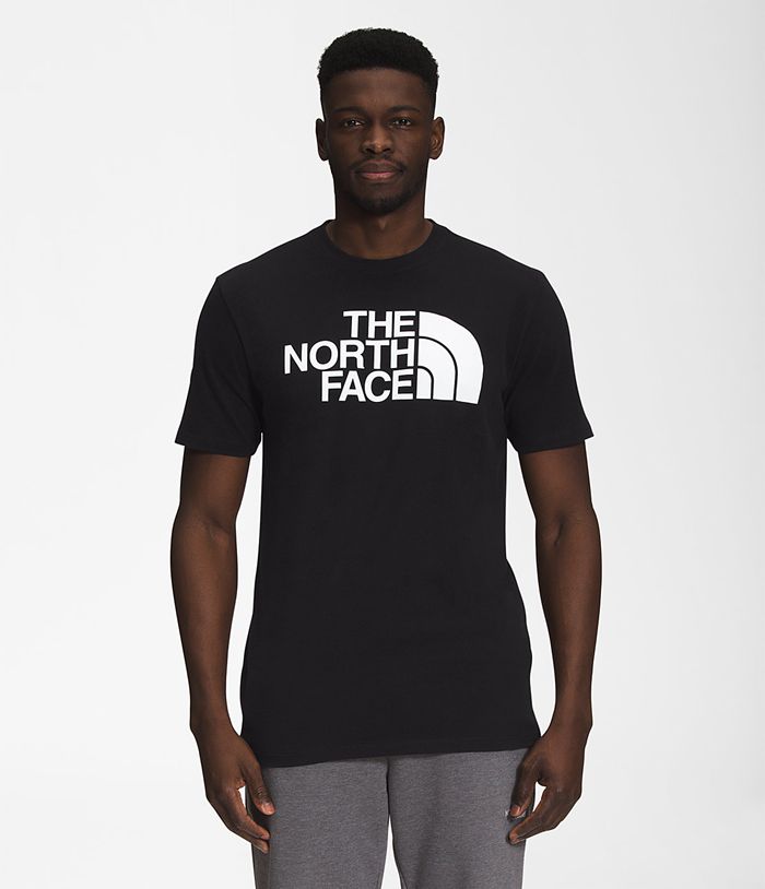 Camiseta The North Face Hombre Manga Corta Half Dome Negras - Peru 35140KNWR